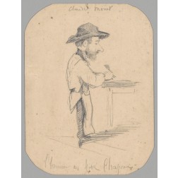 Caricature of a Man in the Small Hat