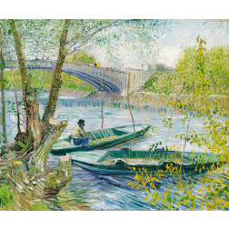 Fishing in Spring, the Pont de Clichy (Asni?