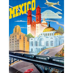 Mexico Travel Poster 1935