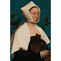 Portrait of a Lady with a Squirrel and a Starling