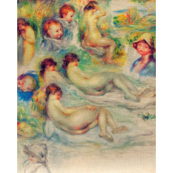Studies of Pierre Renoir, His Mother, Aline Charigot, Nudes and Landscape