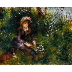 Madame Renoir with the dog