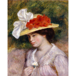 Woman in a Flowered Hat