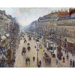 Boulevard Montmartre, Morning, Cloudy Weather