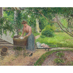 Washer in the garden, Eragny 