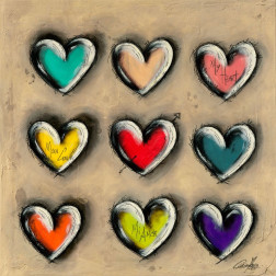Colored Hearts I